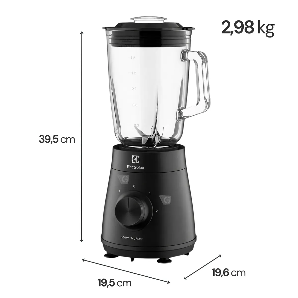 LICUADORA ELECTROLUX 500W CON TECNOLOGIA TRUFLOW EBS20 - 5