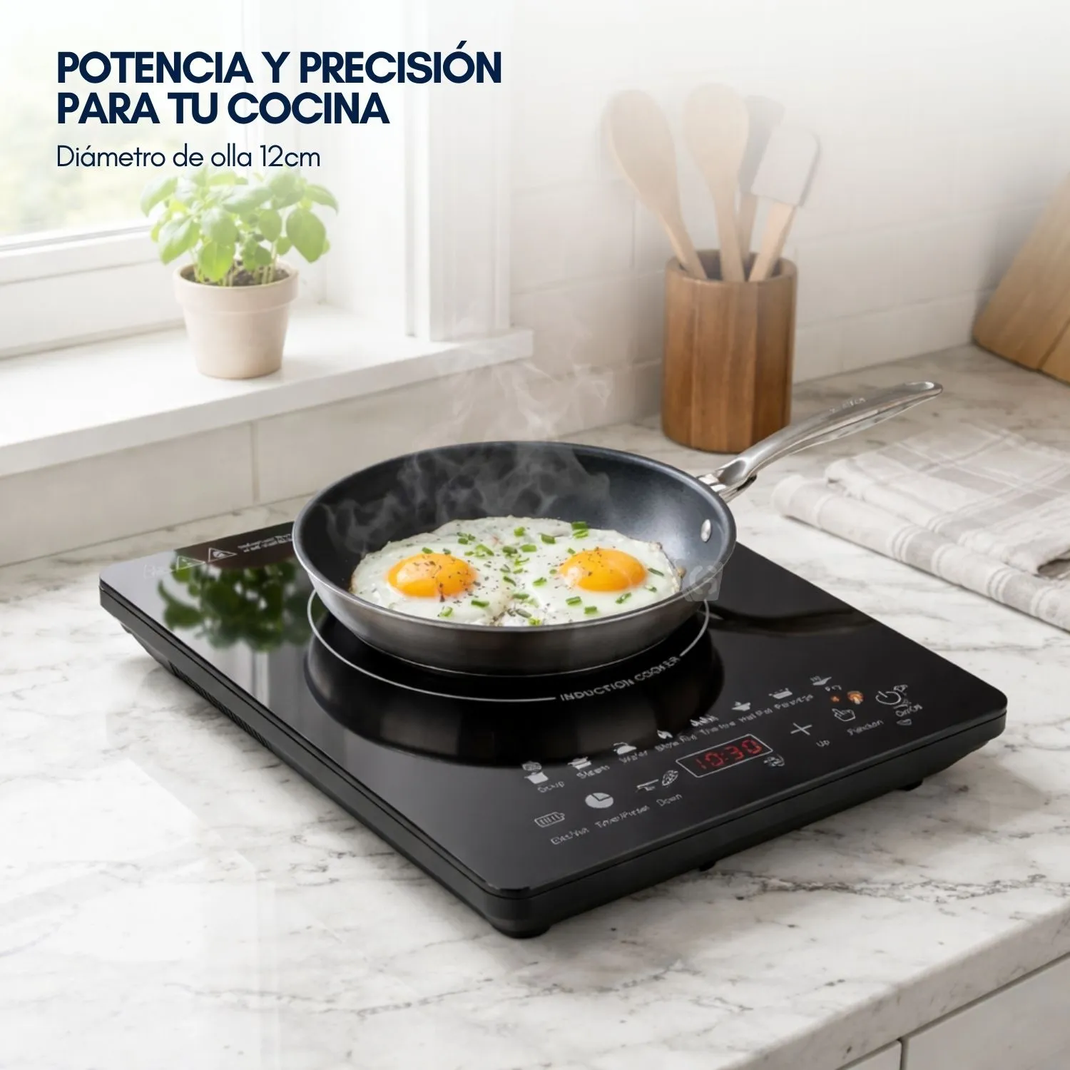 COCINA DE INDUCCIÓN RAF R.8104 1 HORNILLA PANTALLA LED 2200W - 4