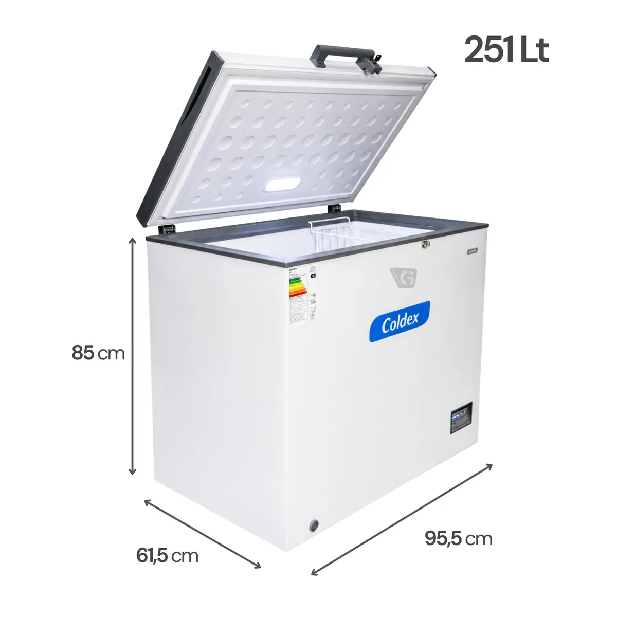 CONGELADORA COLDEX 251LT CH10PLUS BLANCO - 5