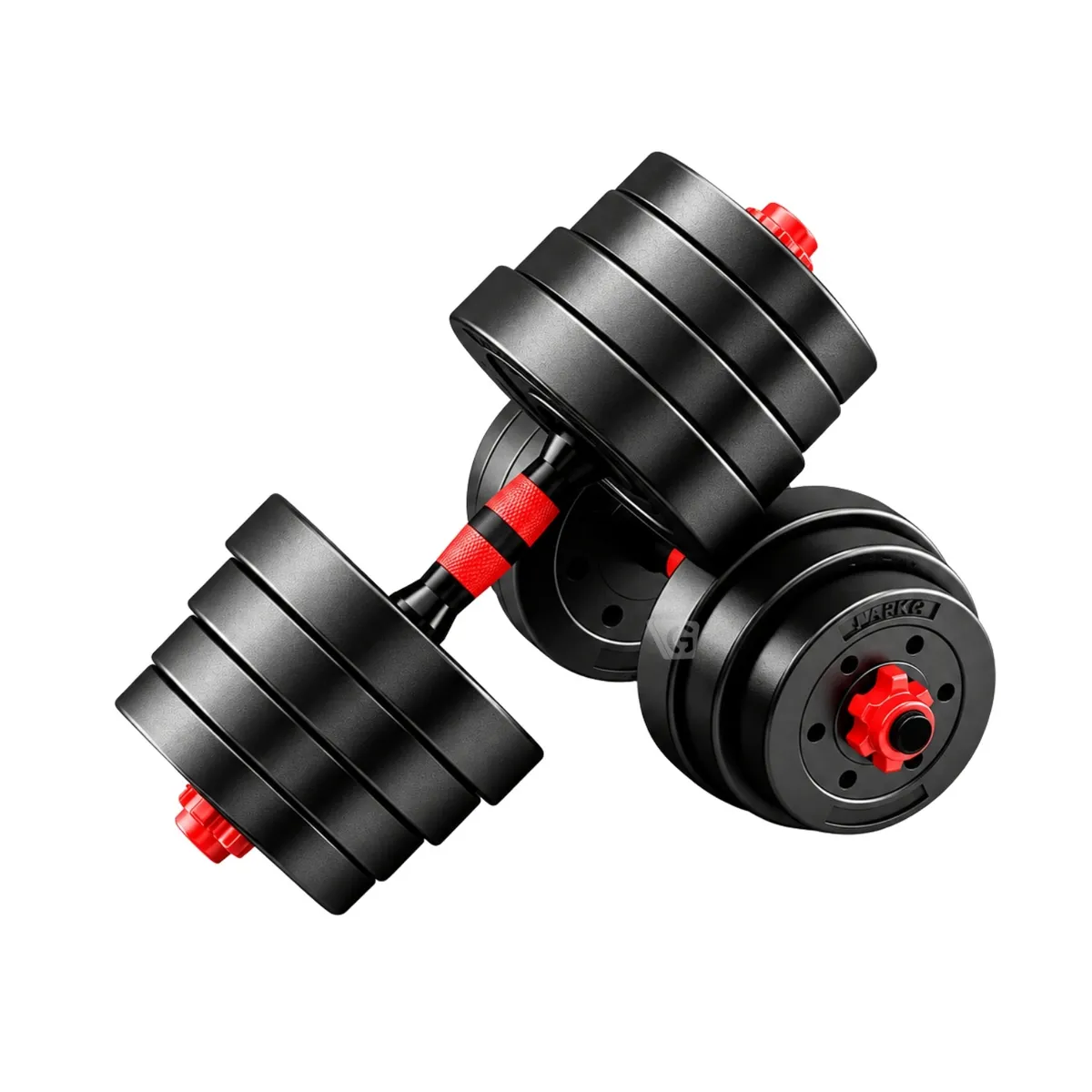 MANCUERNAS SET DE 20 KG CONVERTIBLES + BARRA + ASAS - 2