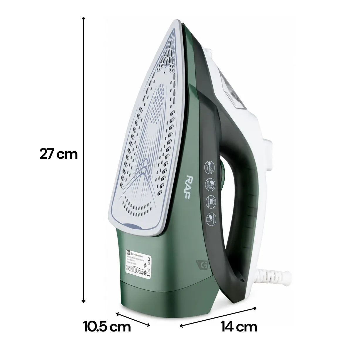 PLANCHA A VAPOR RAF R.1209G 2200W - 3