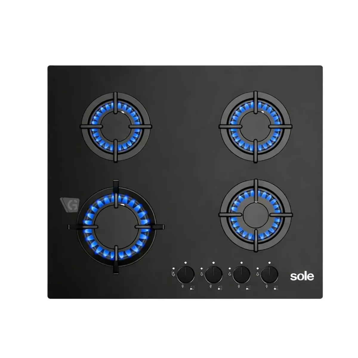 ENCIMERA VIDRIO TEMPLADO SOLE A GAS 60CM SOLCO049V2 - 2