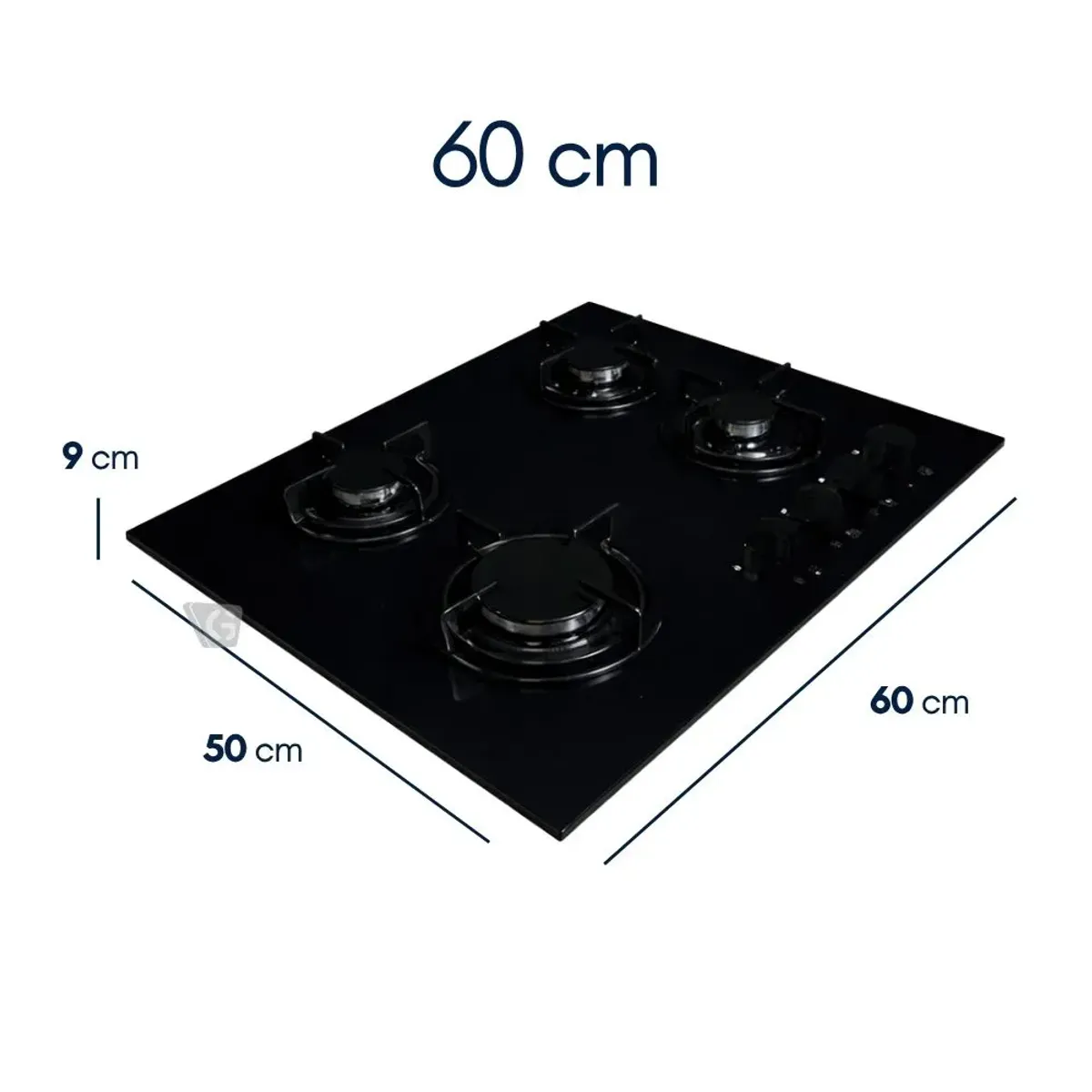 ENCIMERA VIDRIO TEMPLADO SOLE A GAS 60CM SOLCO049V2 - 3