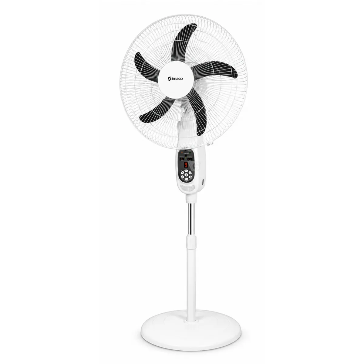 VENTILADOR 16 SOLAR RECARGABLE DE PEDESTAL FAN1618SOL IMACO - 2