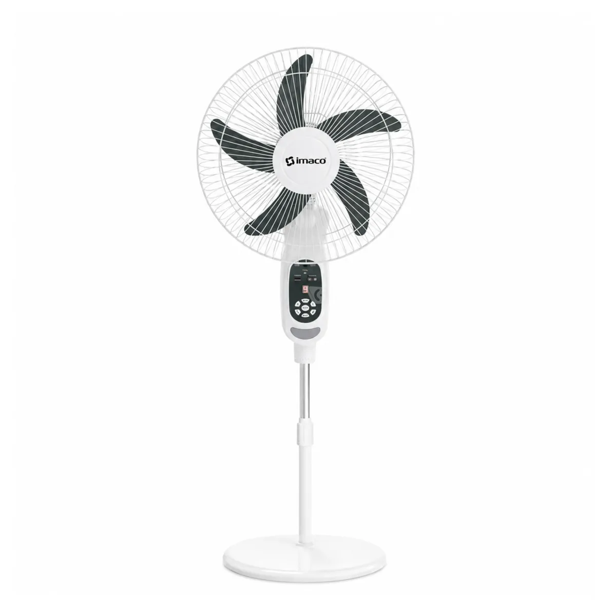 VENTILADOR 16 SOLAR RECARGABLE DE PEDESTAL FAN1618SOL IMACO - 3