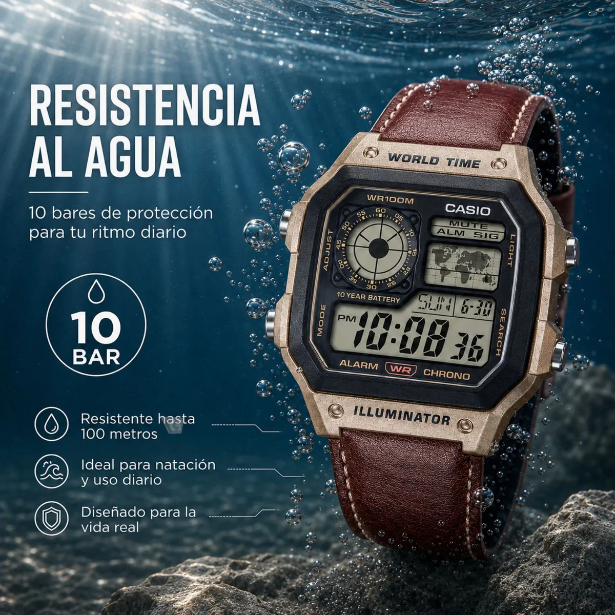 RELOJ CASIO DIGITAL AE-1200WHL-5A - 4