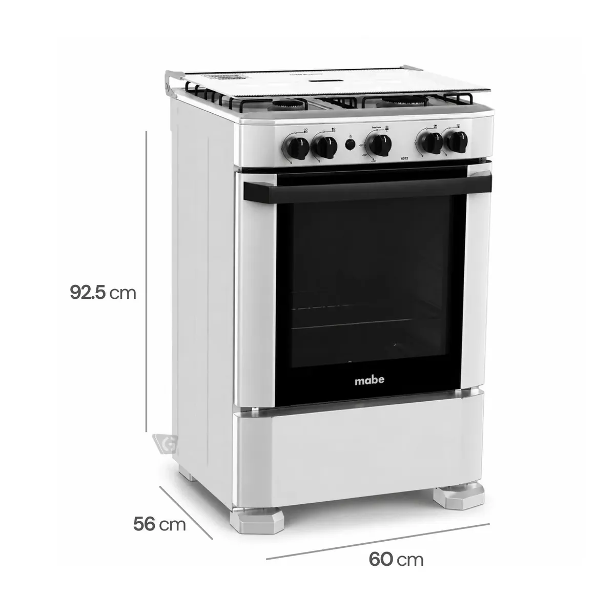 COCINA DE PISO A GAS 60 CM SILVER MABE - CMP6012AG1 - 3