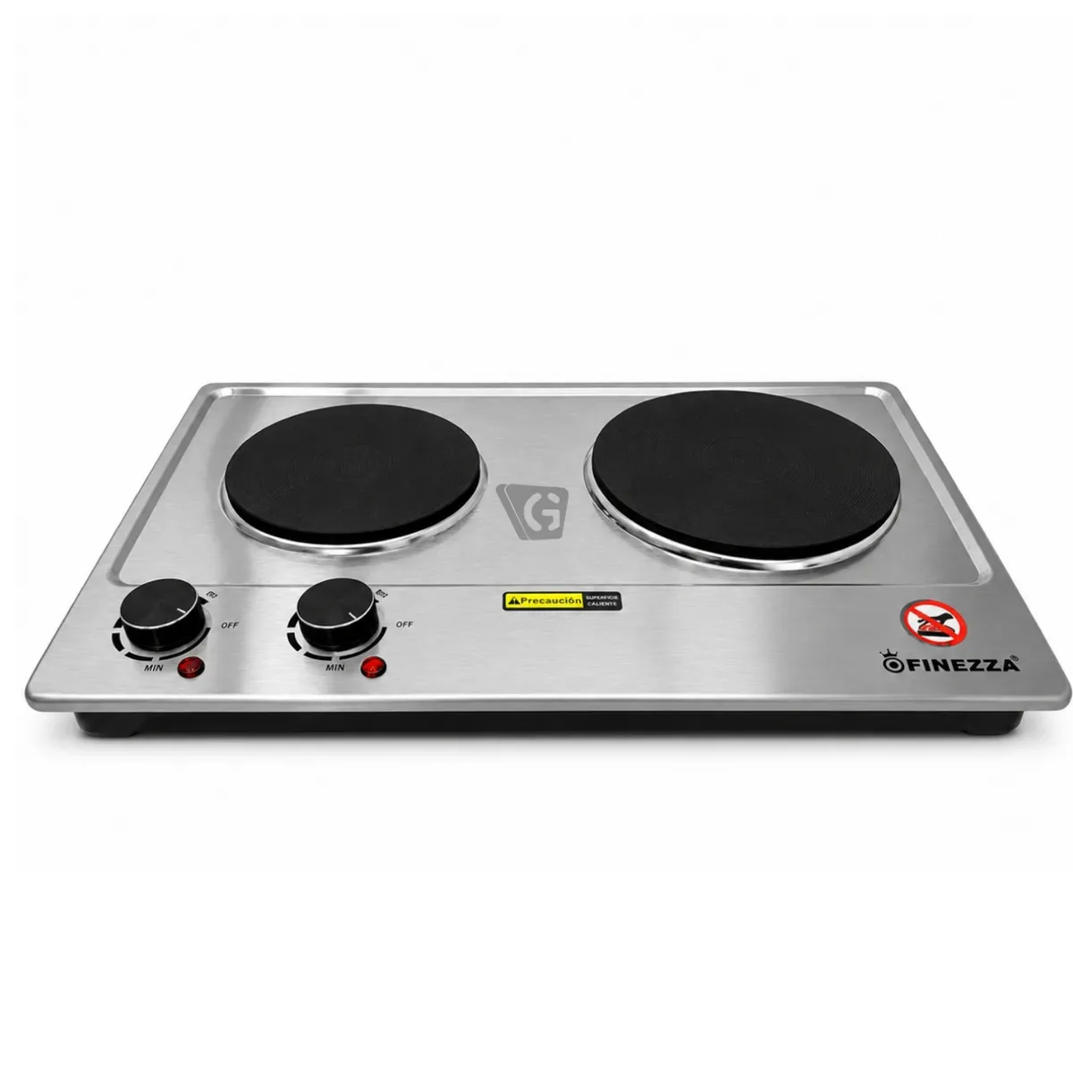 COCINA ELÉCTRICA DE 2 HORNILLA FINEZZA FZ-320H2CE 1500W - 2