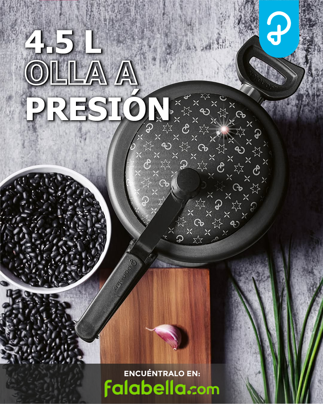 OLLA A PRESIÓN GRAFITO 7L LÍNEA MAGNIFIC + REGALO - 3