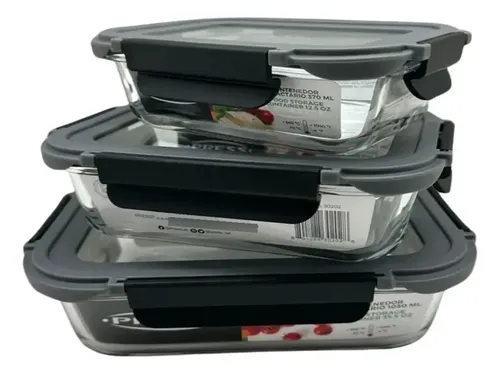 REFRACTARIO DE VIDRIO CON TAPA DE PLASTICO 640ML | PRESS - 2