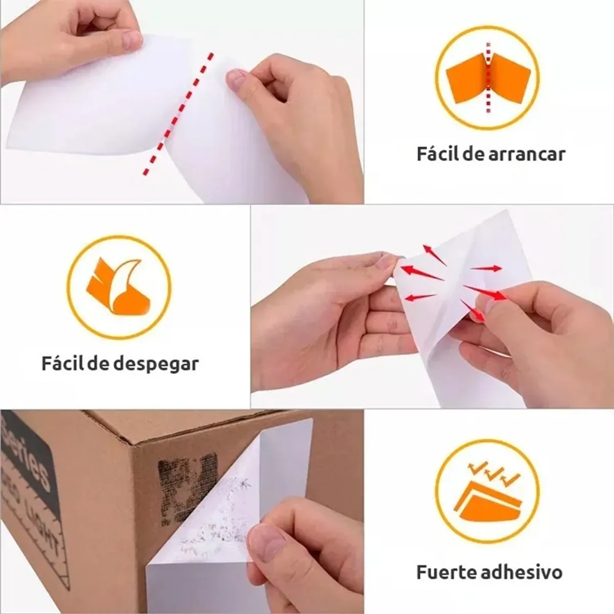 ETIQUETAS ADHESIVAS JPSYSTEMS DE160 TÉRMICO 50X50MM CAJA DE 100 ROLLOS - 2