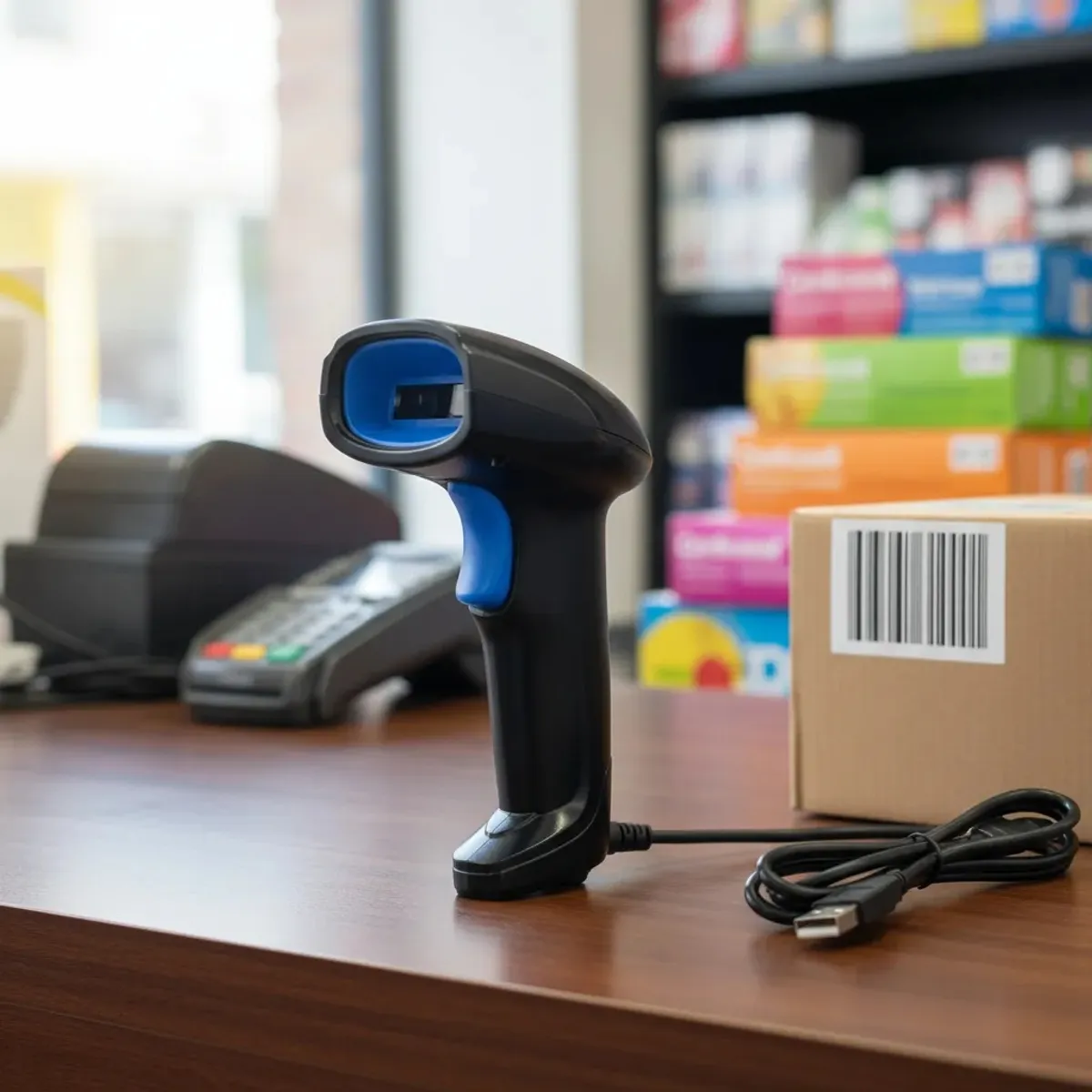 LECTOR ESCÁNER JPSYSTEMS ALÁMBRICO CÓDIGO BARRAS USB YHDAA 2D 1D QR YHD-1100D - 1