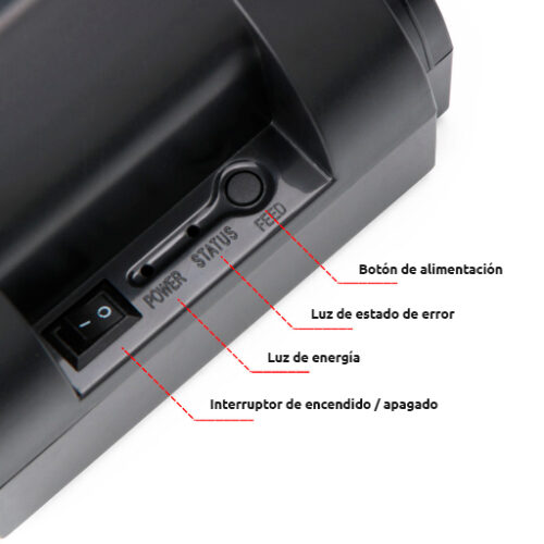 IMPRESORA TÉRMICA JPSYSTEMS CX58D TICKETS POS ESCRITORIO 57MM 58MM USB BLUETOOTH - 7