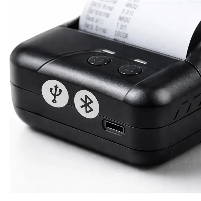 IMPRESORA PORTÁTIL TÉRMICA JPSYSTEMS CX80B BATERÍA TICKET 80MM USB BLUETOOTH + 1 ROLLO - 5