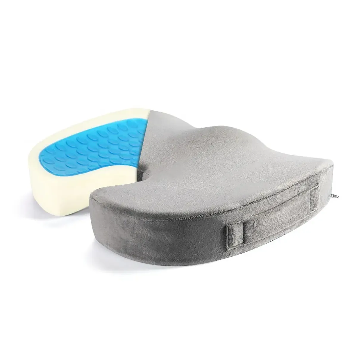COJÍN ORTOPÉDICO GEL ESPUMA VISCOELÁSTICA PARA ASIENTO FUNDA VELBOA - 3