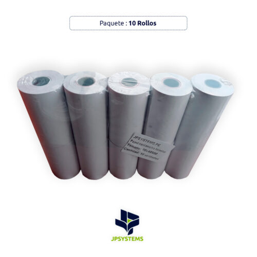 10 ROLLOS PAPEL CONTOMETRO TÉRMICO 80X45MM TICKETS 55G - 3