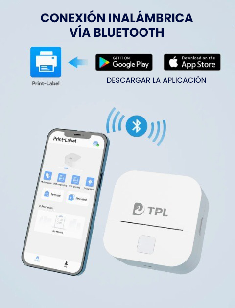 IMPRESORA TÉRMICA PORTÁTIL ETIQUETAS PARA CÓDIGO DE BARRAS USB BLUETOOTH TP220 - 2