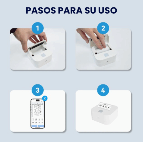 IMPRESORA TÉRMICA PORTÁTIL ETIQUETAS PARA CÓDIGO DE BARRAS USB BLUETOOTH TP220 - 3
