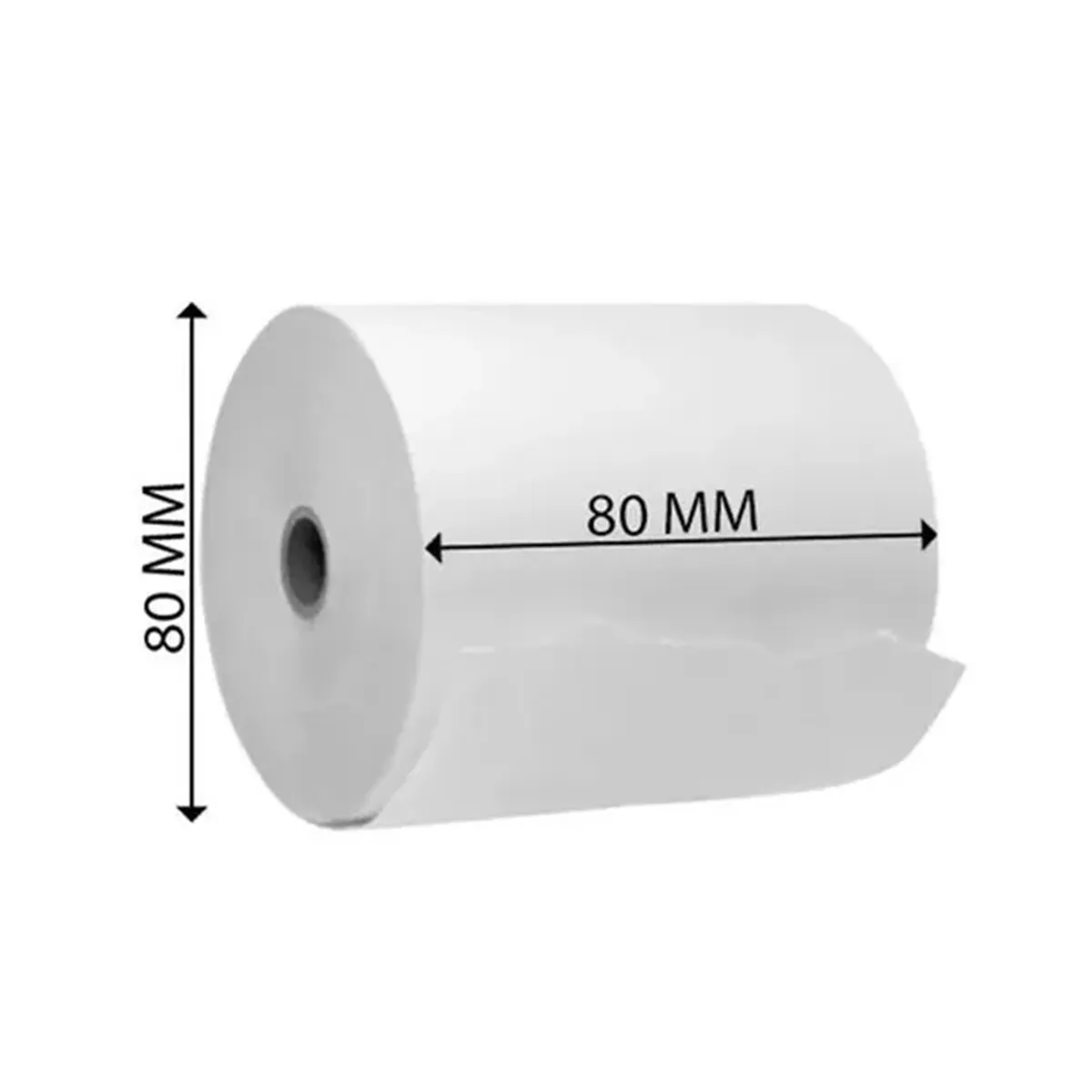 PAQUETE 10 ROLLOS 80X80 CONTÓMETRO PAPEL TÉRMICO 80X80 MM 55 G. - 2