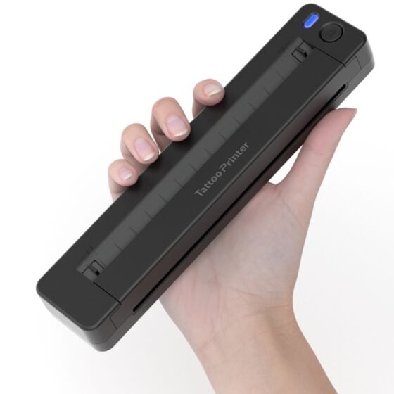 IMPRESORA PORTÁTIL A4 BLUETOOTH TATTOO PAPEL TATUAJE PAPEL TÉRMICO 210 MM A49 - 1