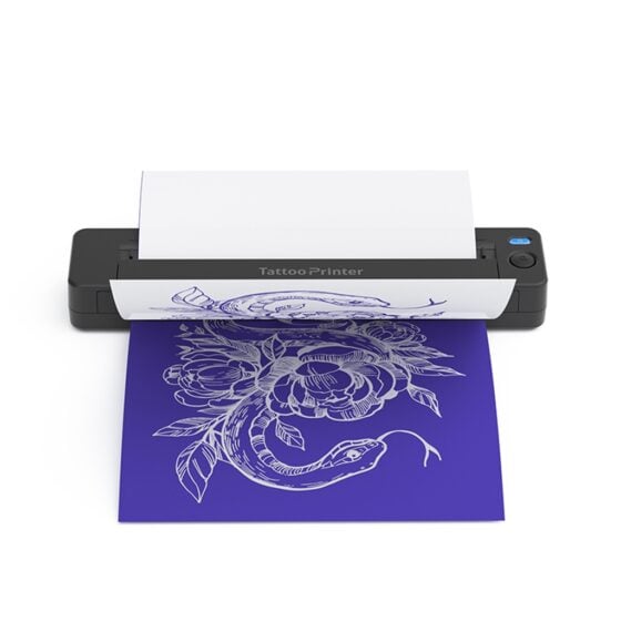 IMPRESORA PORTÁTIL A4 BLUETOOTH TATTOO PAPEL TATUAJE PAPEL TÉRMICO 210 MM A49 - 2