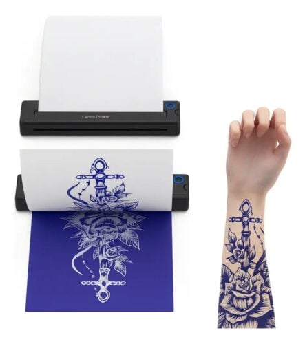 IMPRESORA PORTÁTIL A4 BLUETOOTH TATTOO PAPEL TATUAJE PAPEL TÉRMICO 210 MM A49 - 6