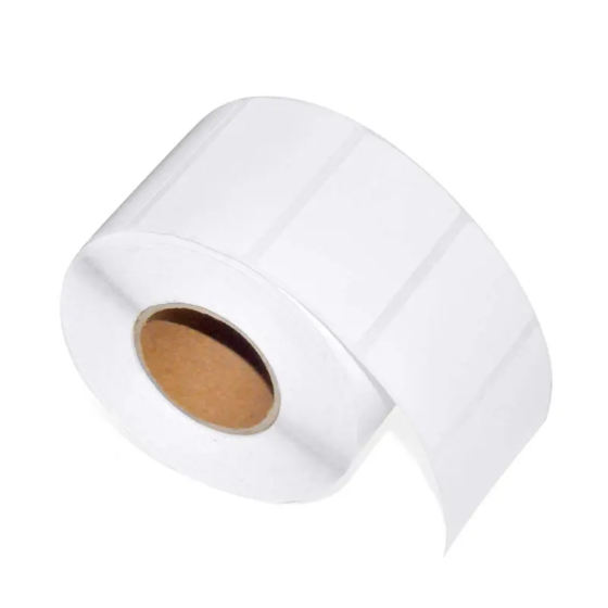 CAJA DE 50 ROLLOS DE1300 ETIQUETAS ADHESIVA TÉRMICO TD 40X20MM TUCO 1 PULGADA - 2