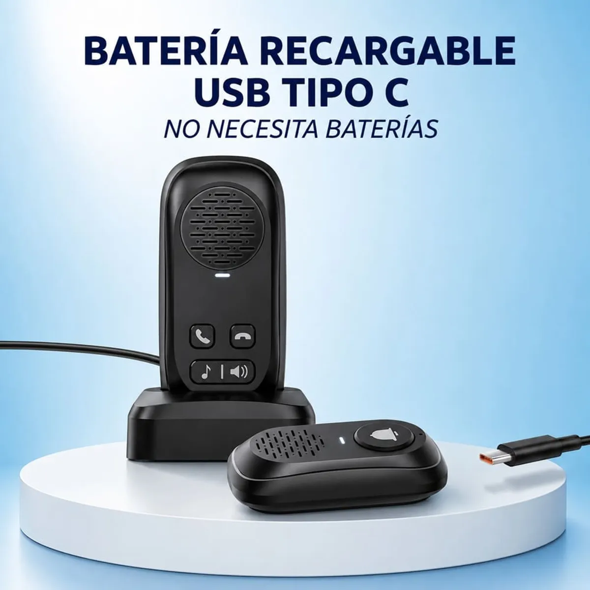 TIMBRE INALÁMBRICO AUDIO BIDIRECCIONAL CON BATERIA IP44 HASTA 50 METROS AIRE LIBRE HORIZONTAL - 7