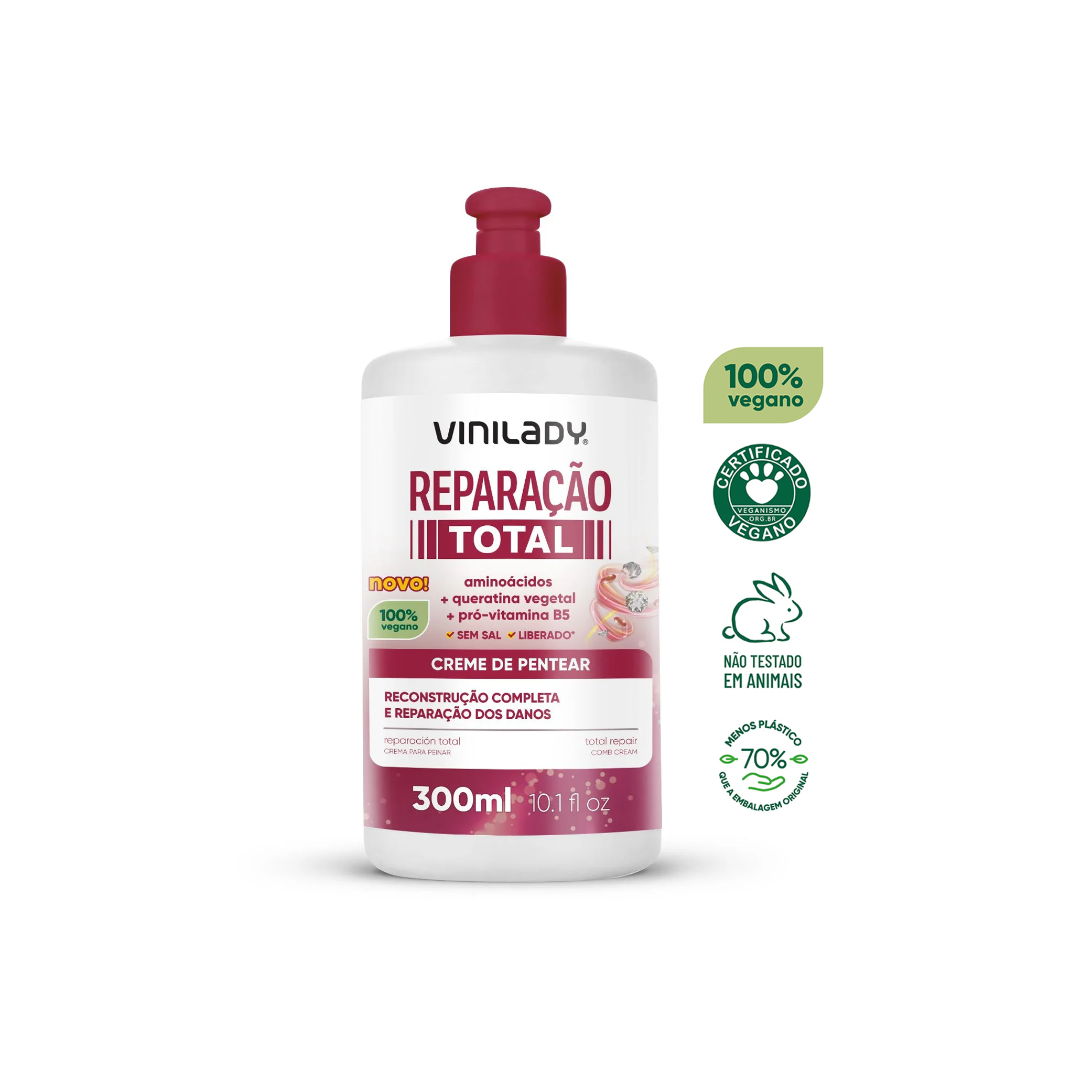 VINILADY CREMA DE PEINAR REPARACIÓN TOTAL | 300 ML - 1