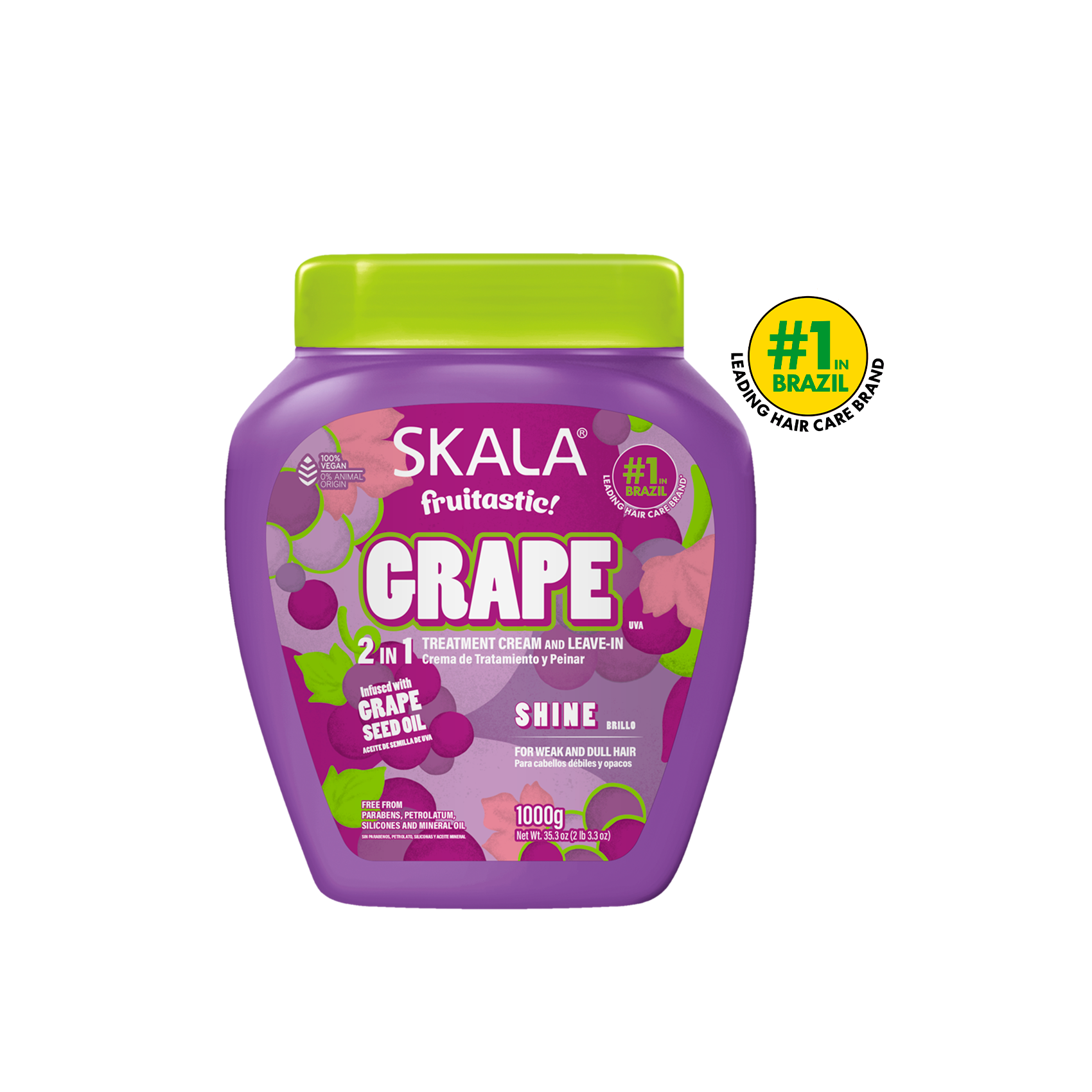 SKALA - CREMA DE TRATAMIENTO ACONDICIONADOR Y PEINAR 2 EN 1 UVA - 1