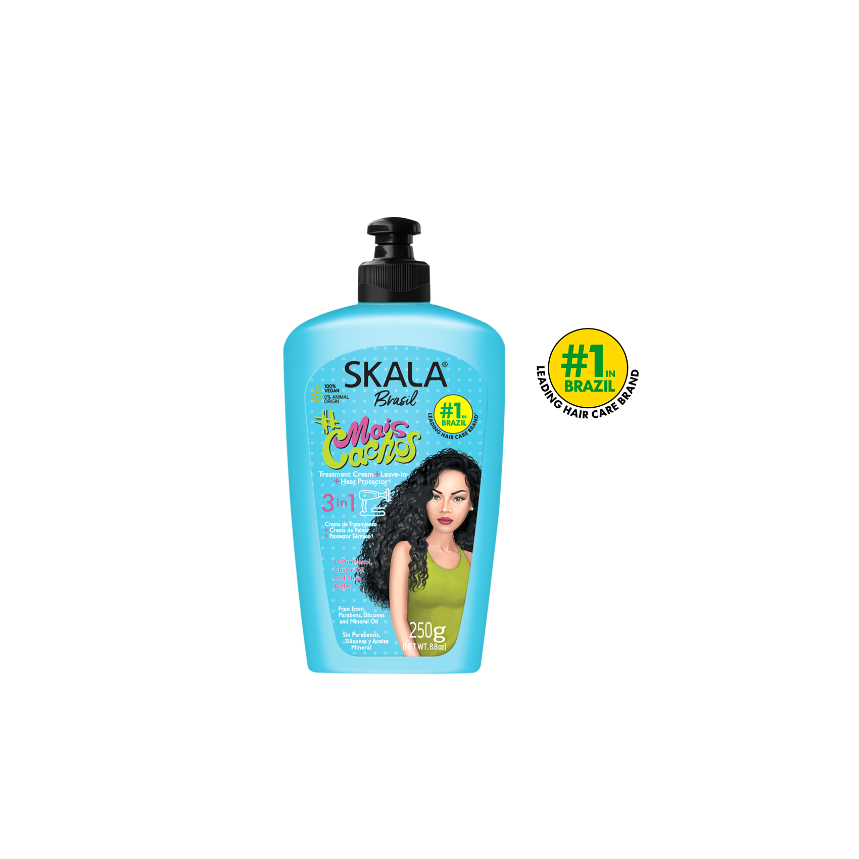 SKALA - MAIS CACHOS CREME PARA PENTEAR 3 EM 1 (CREMA PARA PEINAR 3 EN 1 MAS RIZOS SKALA) - 1