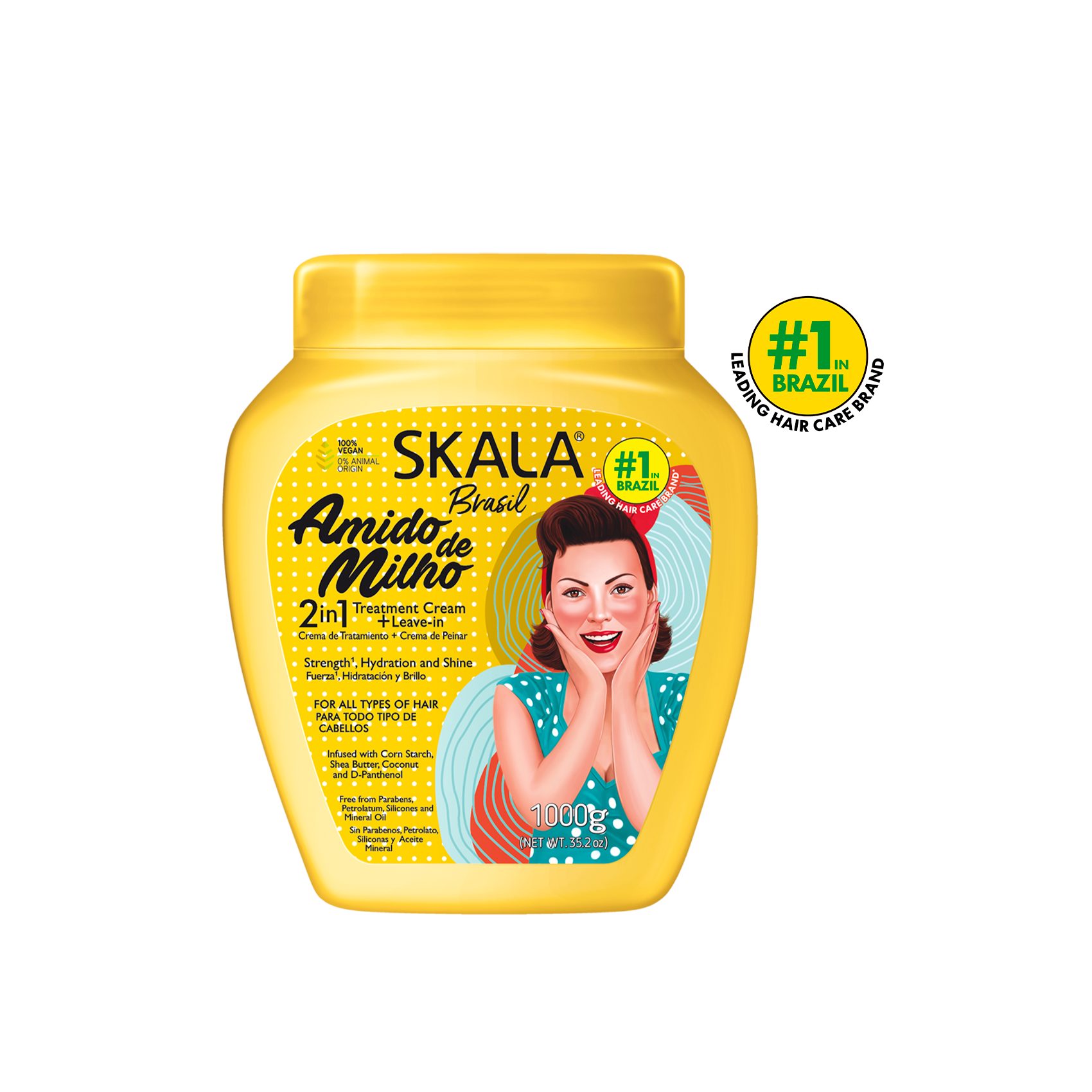 MASCARILLA SKALA 1KG 2 EN 1 AMIDO MILHO EXPERT CABELLO SECO - 1