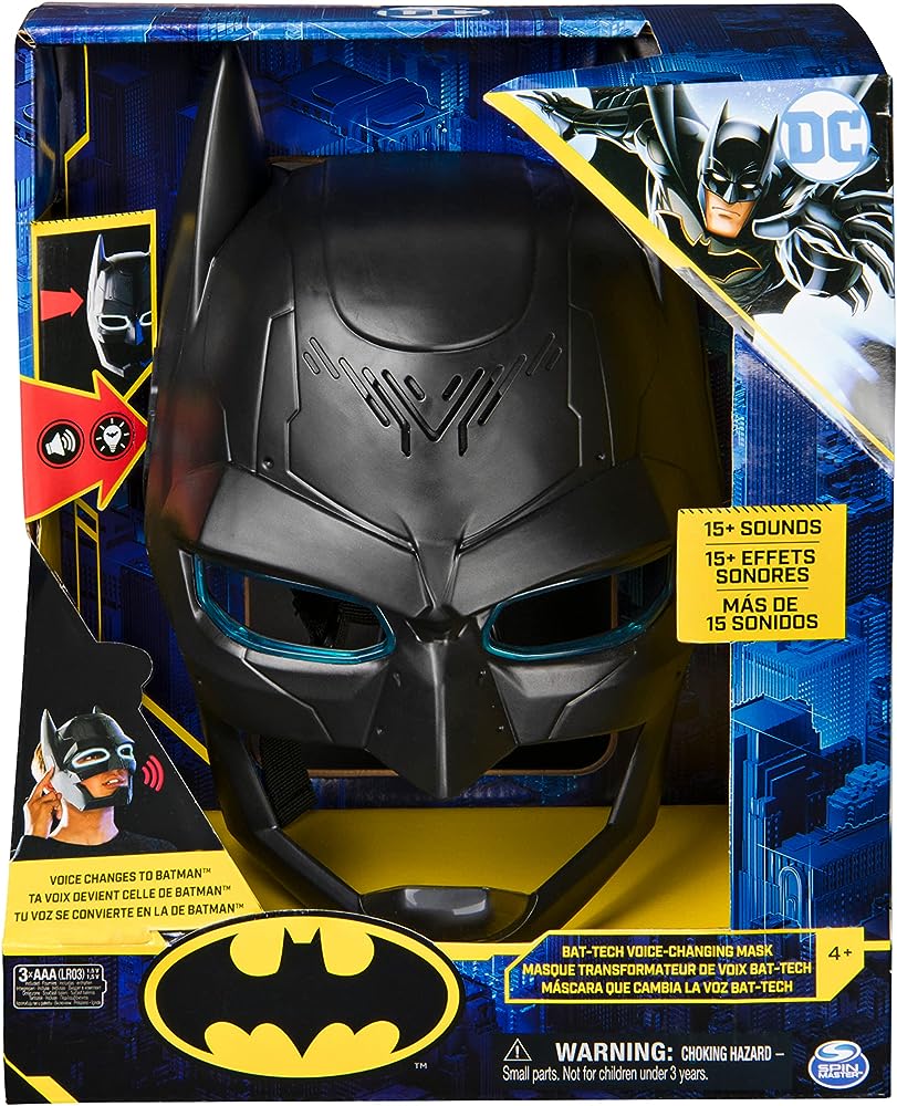 MASCARA DE BATMAN CON MAS DE 15 SONIDOS ORIGINAL DC - 1