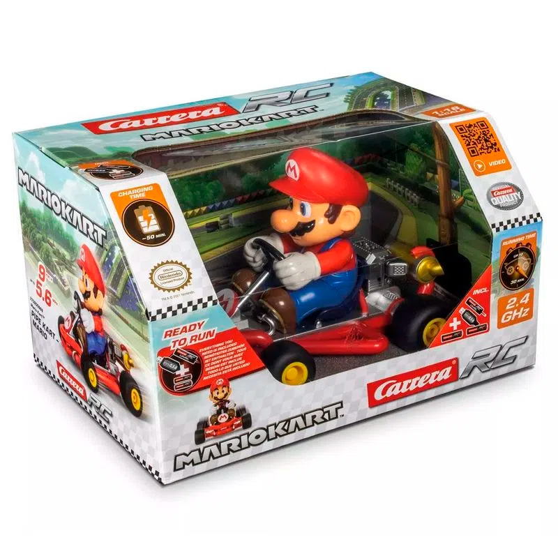 CARRO A CONTROL REMOTO DE MARIO KART CARRERA RC - 1