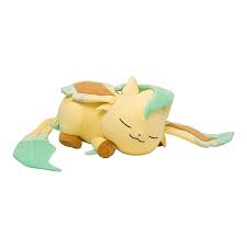 PELUCHE POKEMON LEAFEON DORMIDO BANPRESTO - 1