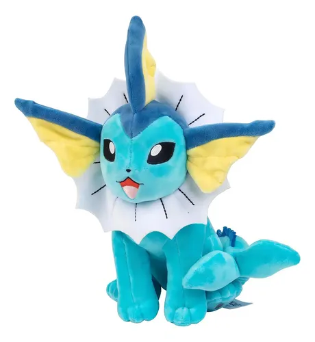 PELUCHE POKÉMON VAPOREON EVOLUCIÓN DE EEVEE TIPO AGUA COLECCIONABLE - 1