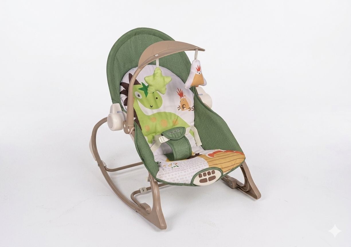 SILLA MECEDORA VIBRADORA Y MUSICAL PARA BEBÉ - 1