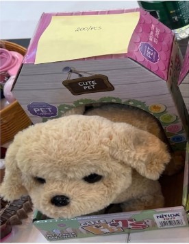 PERRITO DE PELUCHE 'CUTE PET' EN CASITA - MASCOTA SUAVE DE JUGUETE PARA NIÑOS - 1