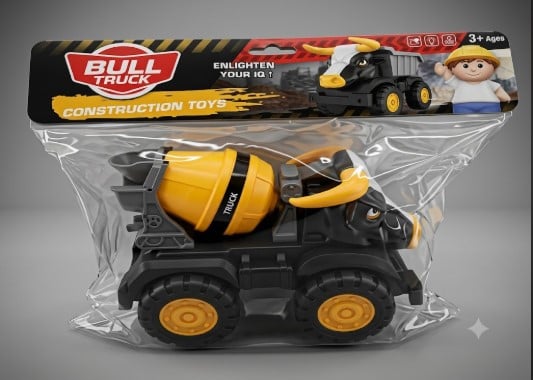 CAMIÓN MEZCLADOR DE CEMENTO 'BULL TRUCK' - VEHÍCULO DE CONSTRUCCIÓN CON DISEÑO DE TORO - 1
