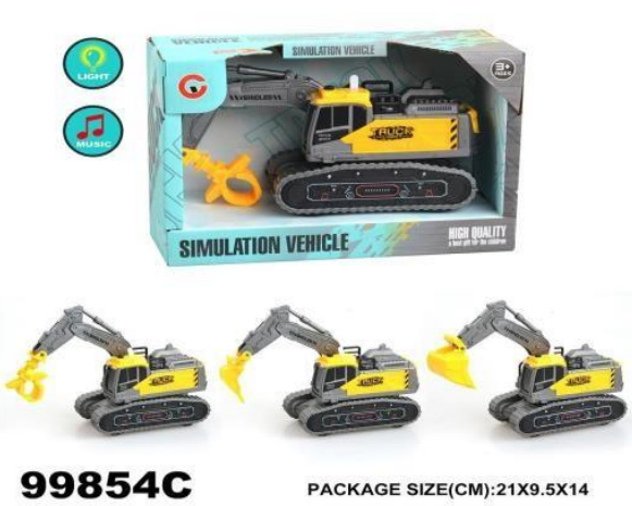 JUGUETE CARRO CONSTRUCTOR TIPO EXCAVADOR - 1
