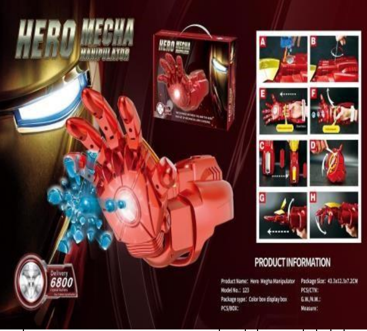 SET MANO DE IRON MAN - 1
