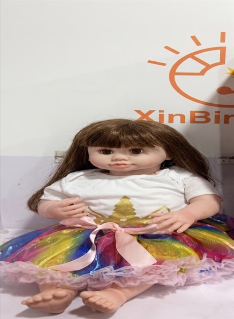MUÑECA TODDLER REBORN REALISTA DE COLECCIÓN 'HI-BABY BIBI' - EDICIÓN PRINCESA DE LA CORONA DE ARCOÍRIS - 1