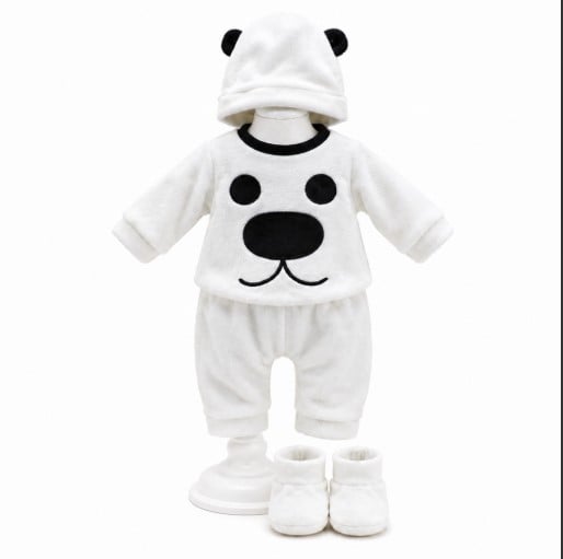 CONJUNTO OSO PANDA DE PELUCHE PARA MUÑECAS - 1
