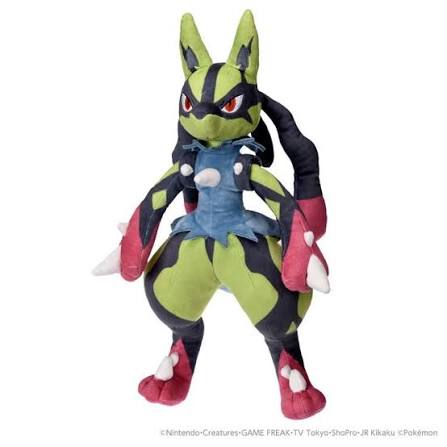 PELUCHE DE MEGA LUCARIO SHINY / VARIOCOLOR POKÉMON (KALOS) – COLECCIONABLE | ALTA CALIDAD - 1
