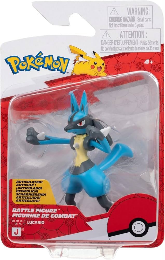 FIGURA ARTICULADA LUCARIO POKÉMON BATTLE FIGURE – EDICIÓN COLECCIONABLE - 1