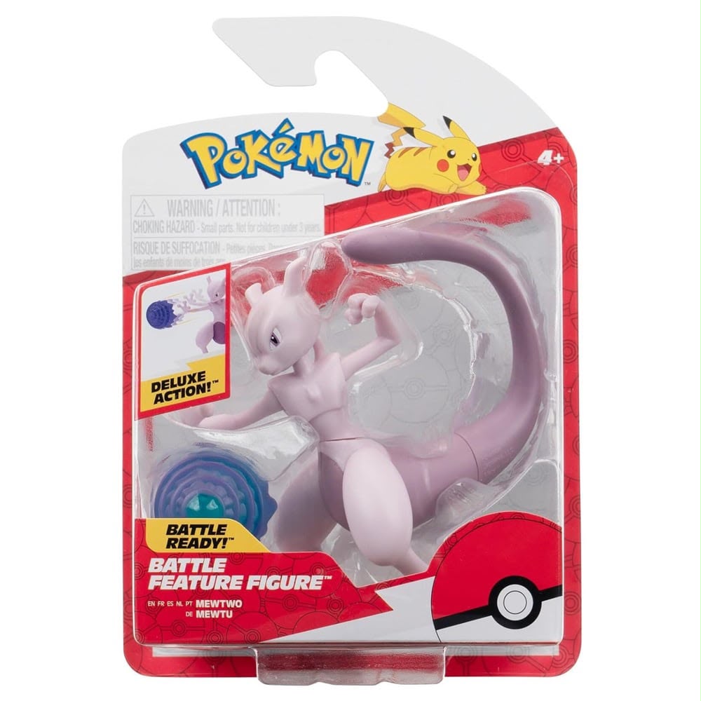FIGURA MEWTWO POKÉMON BATTLE FEATURE FIGURE (DELUXE ACTION) – EDICIÓN COLECCIONABLE | - 1