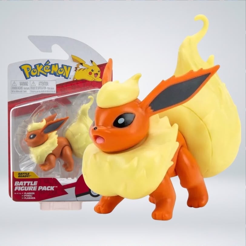 FIGURA ARTICULADA FLAREON POKÉMON BATTLE FIGURE – EDICIÓN COLECCIONABLE - 1