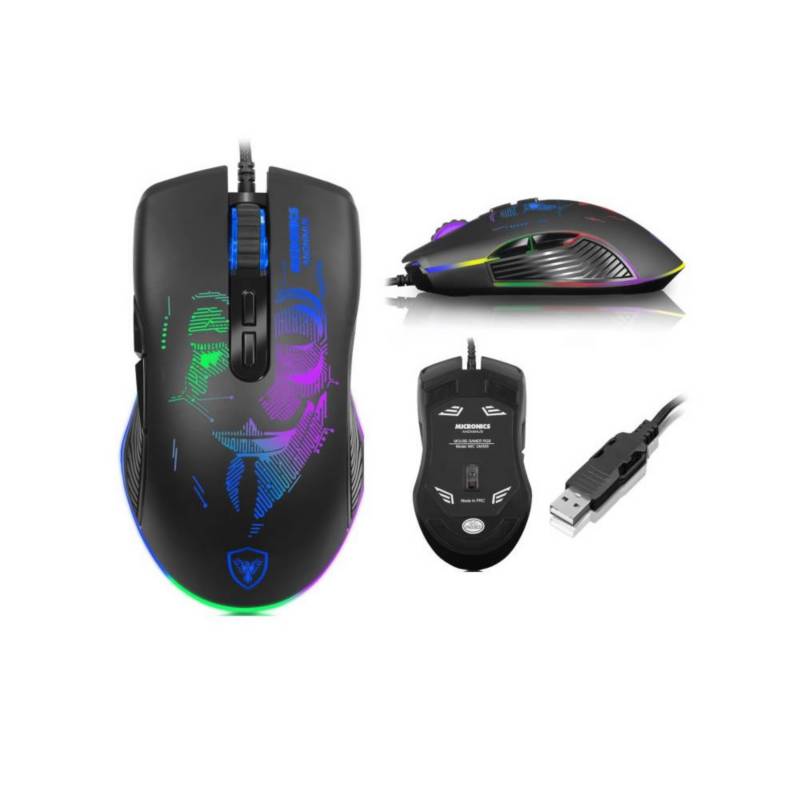MOUSE GAMER ANONIMUS MIC GM859 NEGRO - 6