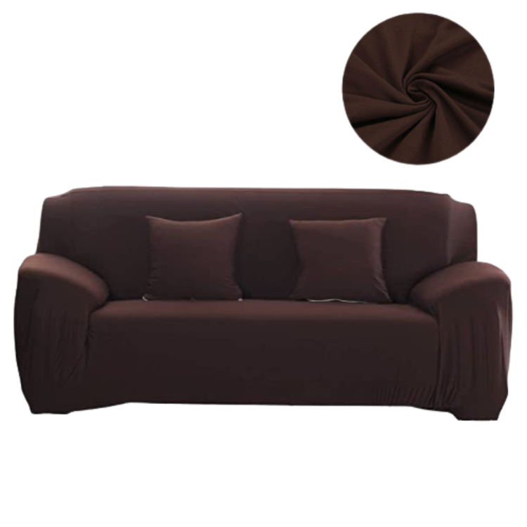 FUNDA SALA FABULOSA MUEBLE LYCRA 3 2 1 CHOCOLATE - 1