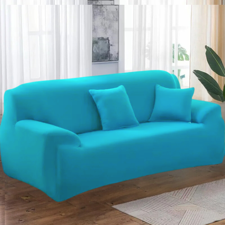 FUNDA SALA FABULOSA MUEBLE LYCRA 3 2 1 TURQUESA - 2